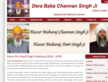 Tablet Screenshot of derababachannansinghji.org